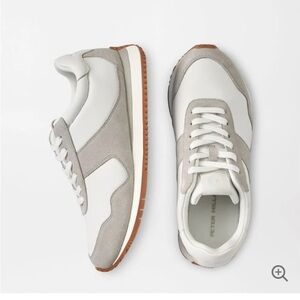 Peter Millar Women's Flora Day Runner Sport Sneakers White Gray New  8 leather